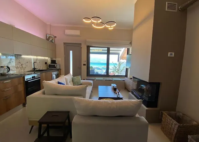 Beachfront Retreat At Agios Vasileios Dom wakacyjny Patras